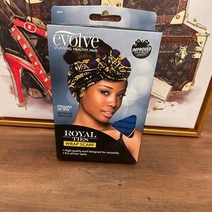 EVOLVE Royal Ties Wrap Scarf - Black and Gold